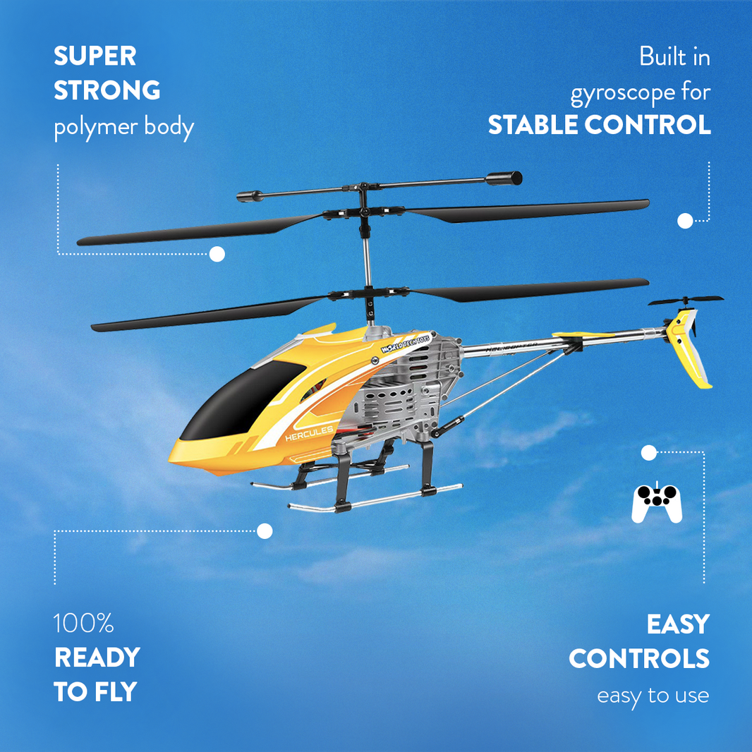 Hélicoptère Hercules Incassable 3.5CH RC