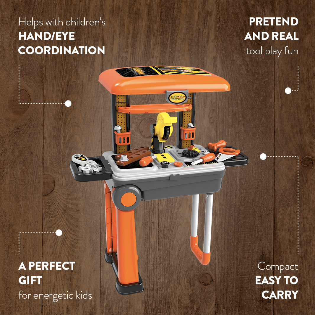 Lil' Builder Luggage Playset (36 piece)