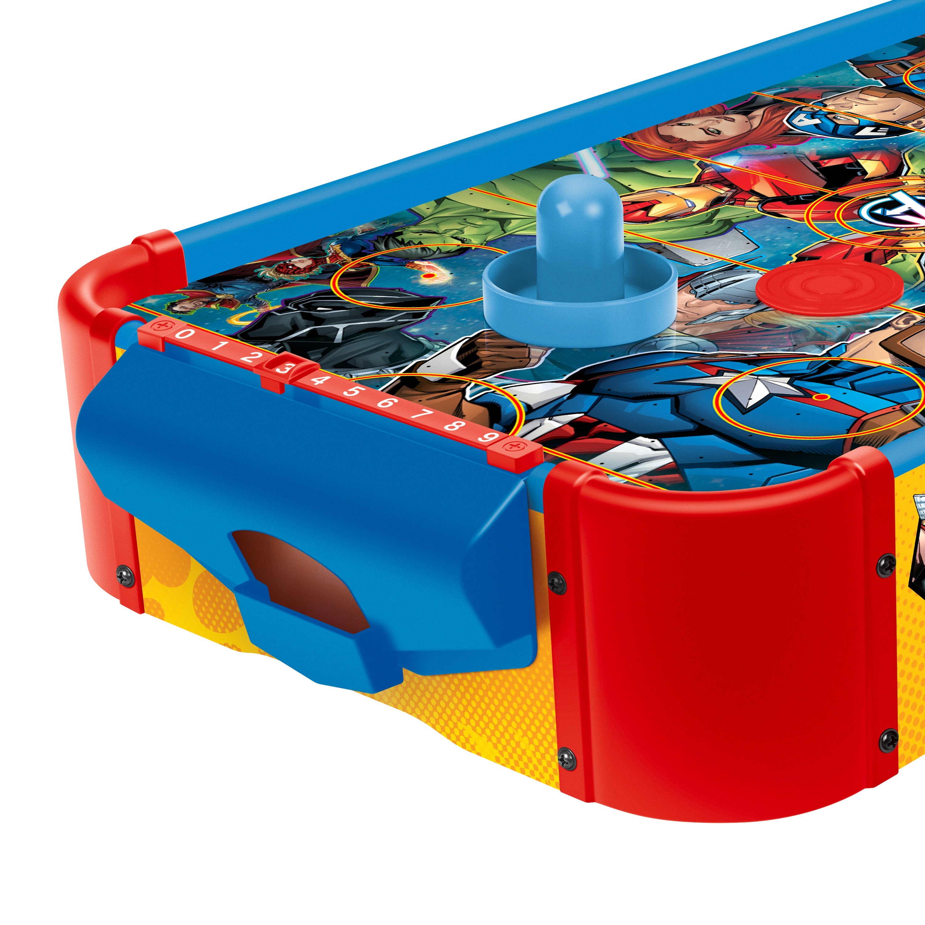 Marvel Avengers Electronic Wooden Tabletop Air Hockey