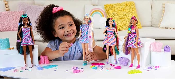 Barbie Totally Hair Fashion Doll - Hearts