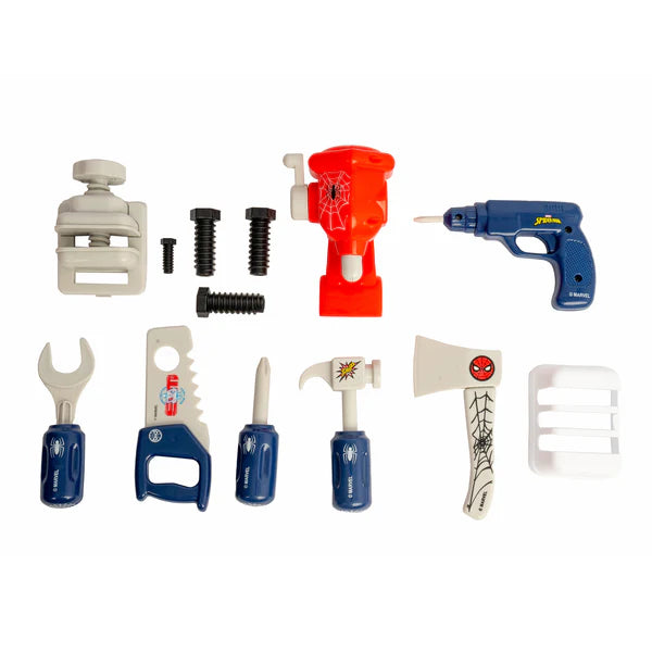 Spider-Man Handyman Luggage 17 Piece Tool Set