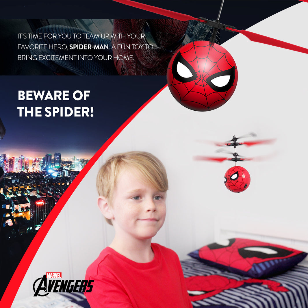 Marvel Licensed Spider-Man IR UFO Heli Ball