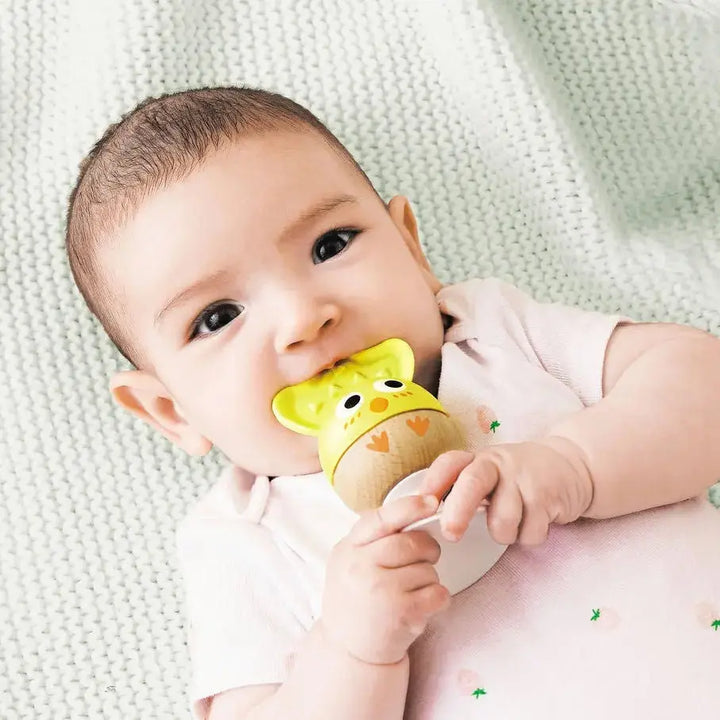 Previous Next CHEERY CRITTER RATTLE TRIO – HAPE