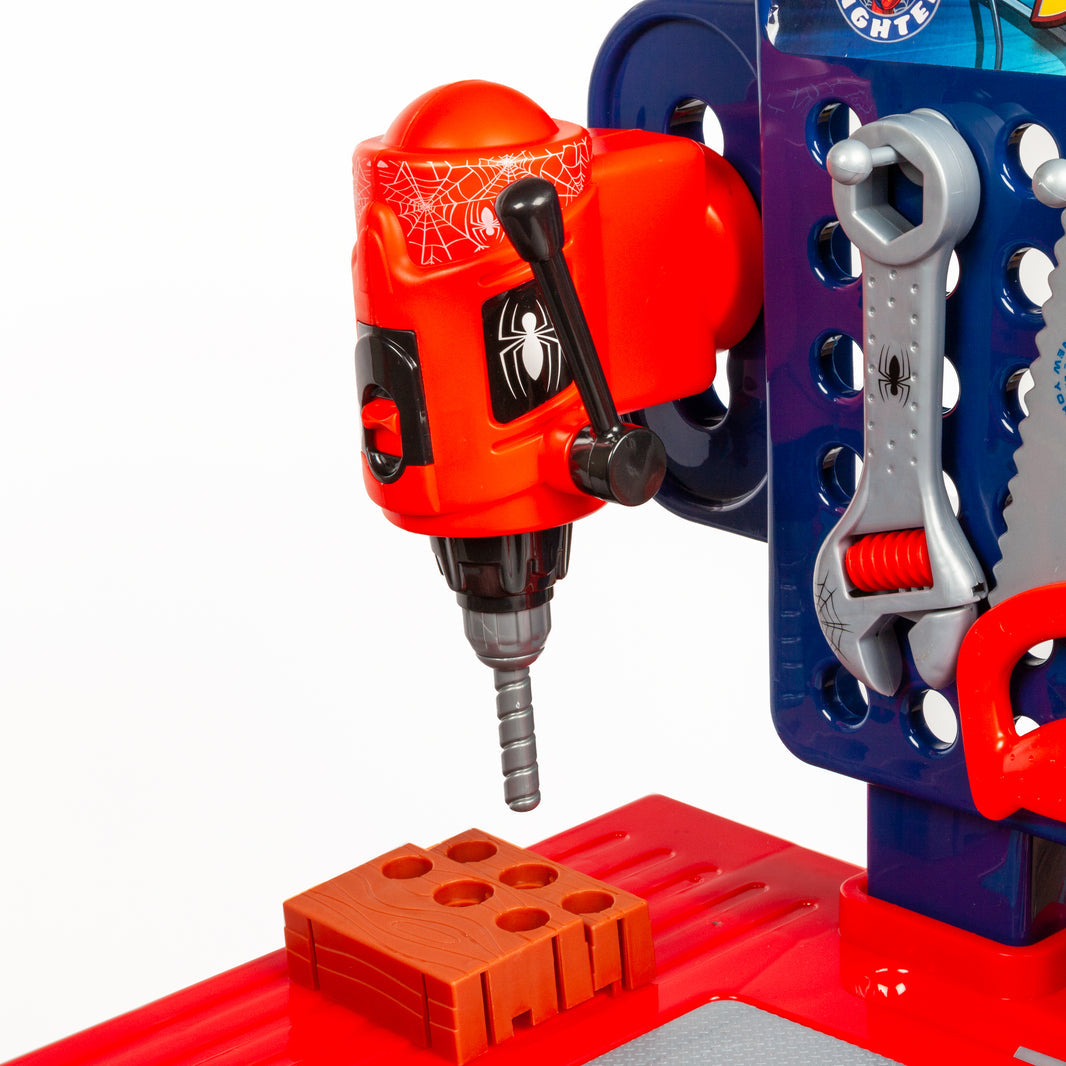 Spider-Man Tool Bench Playset with Take Apart Car (55 Pieces)