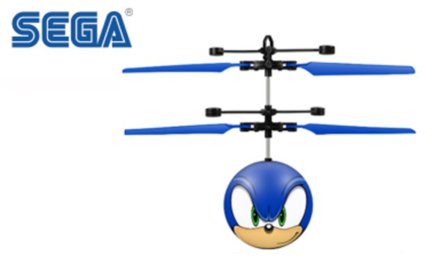 SEGA Sonic the Hedgehog Motion Sensing UFO Ball Helicopter