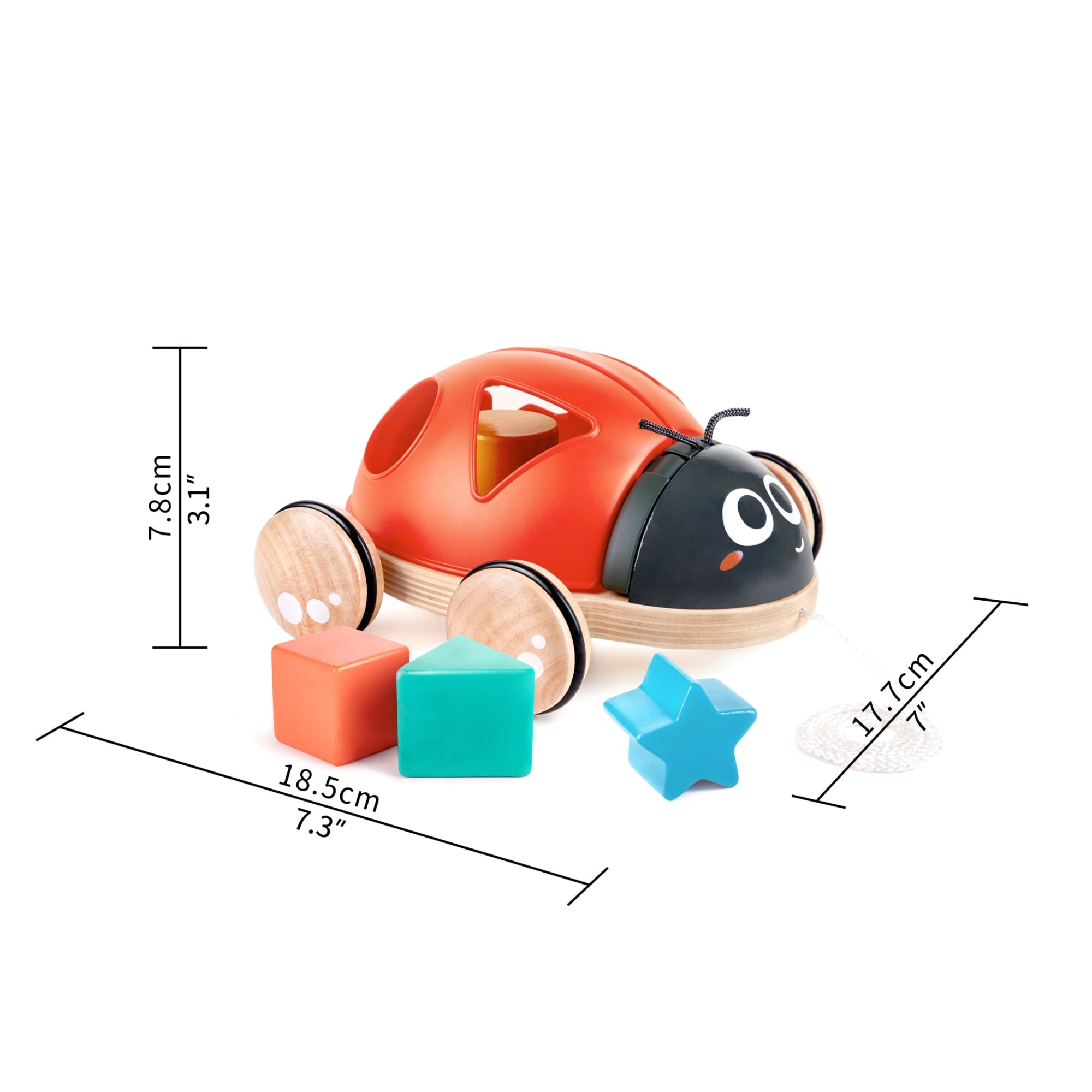 SHAPE-SORTER LADYBUG – HAPE