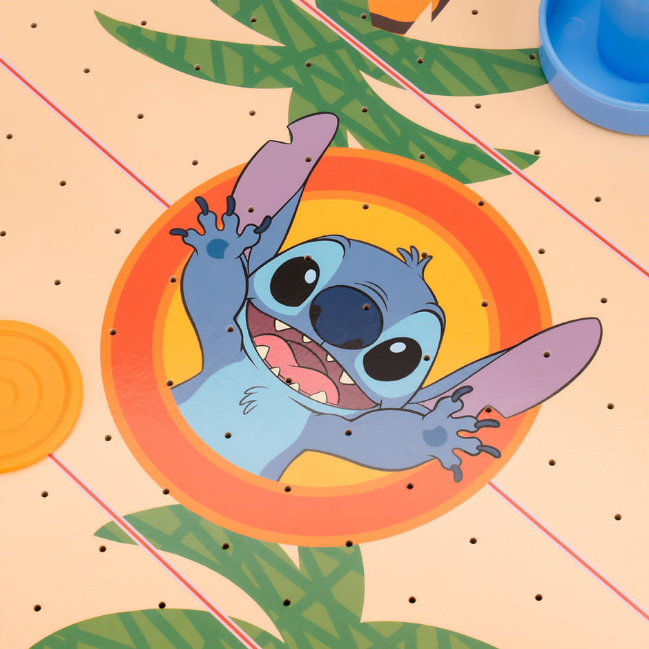 Disney Stitch Wooden Electronic Tabletop Air Hockey Table