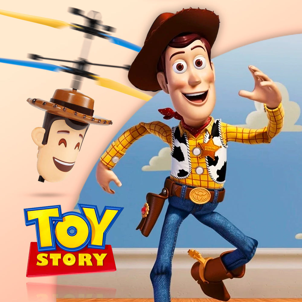 Disney Pixar Licensed Toy Story Woody Flying IR UFO Motion Sensing Heli Ball