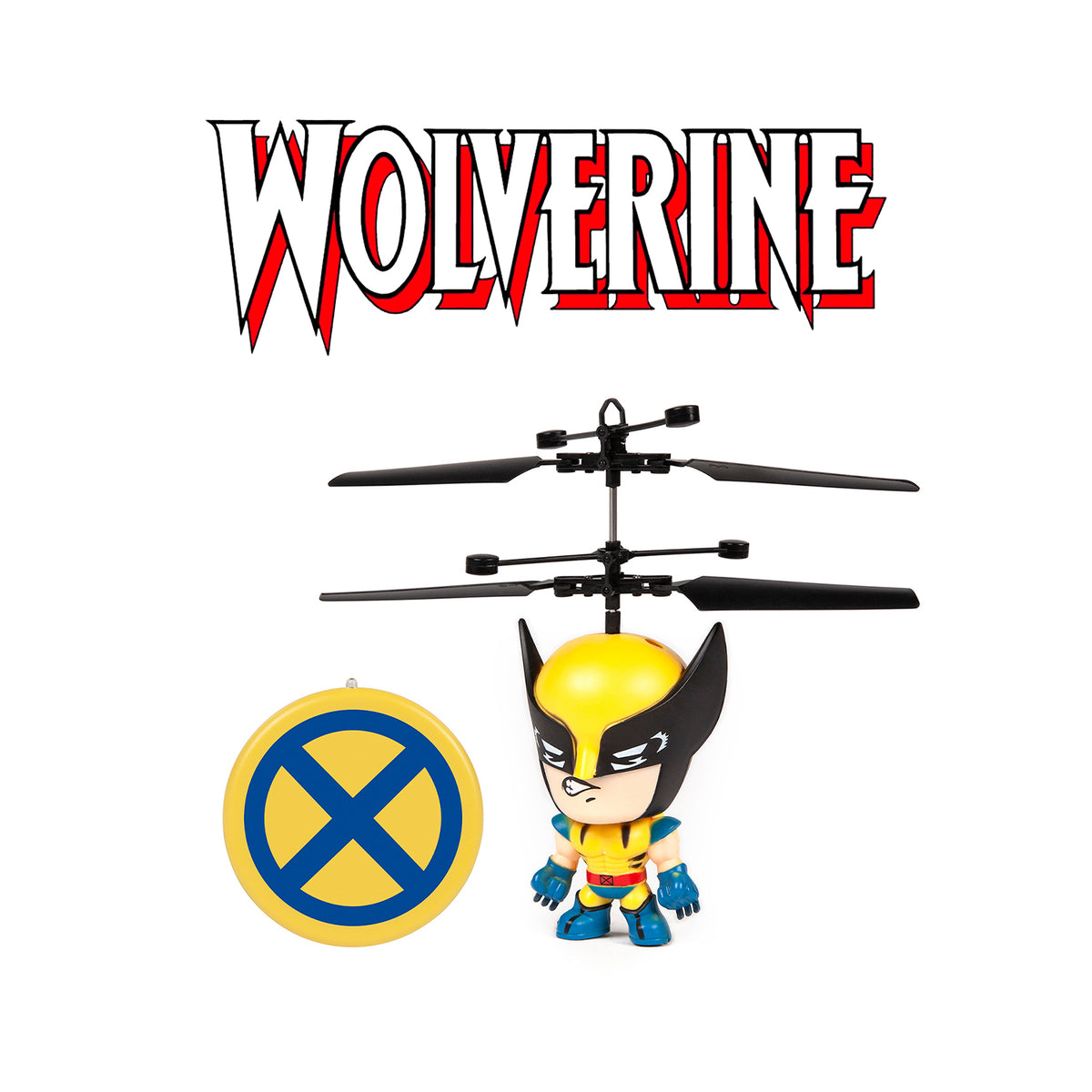 Marvel Licensed X-Men Wolverine 3.5 Inch Flying Figure IR UFO Big Head Helicopter