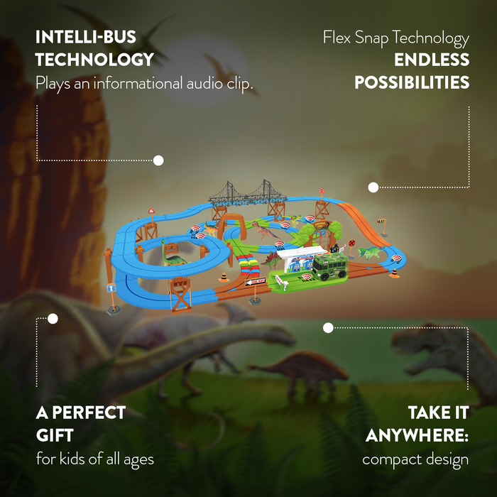Dino Safari Galaxy Flex-Track (115 Piece)