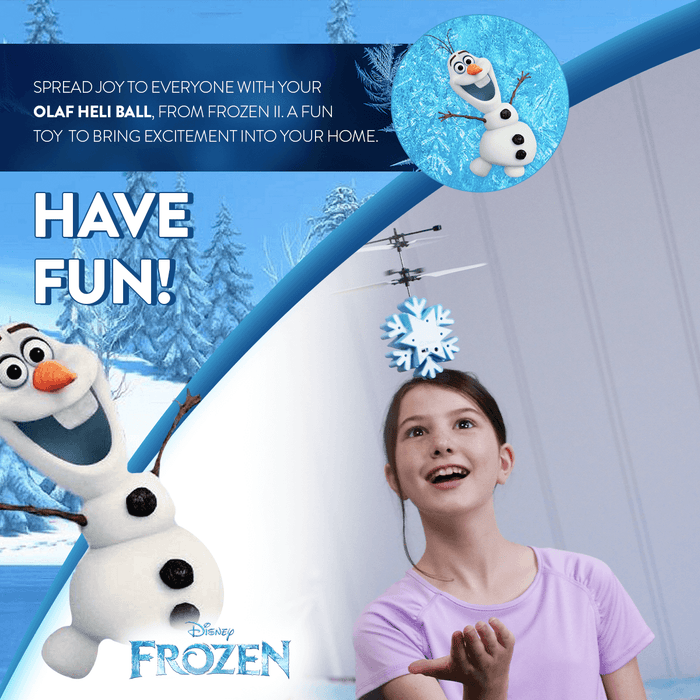 Hélicoptère OVNI IR à détection de mouvement Olaf Frozen II sous licence Disney