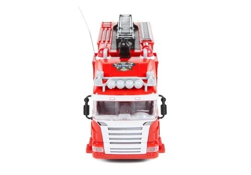 Fire Truck Remote Control Truck w/ Light Up Lights & Shoots Water