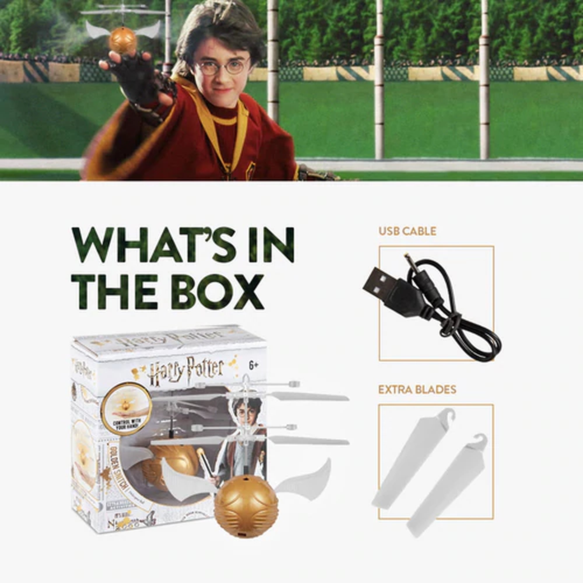 Harry Potter Golden Snitch IR UFO Heli Ball