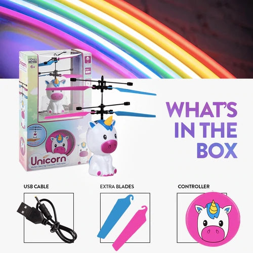 World Tech Toys Unicorn 3.5 Inch Flying Figure UFO Big Head Helicopter