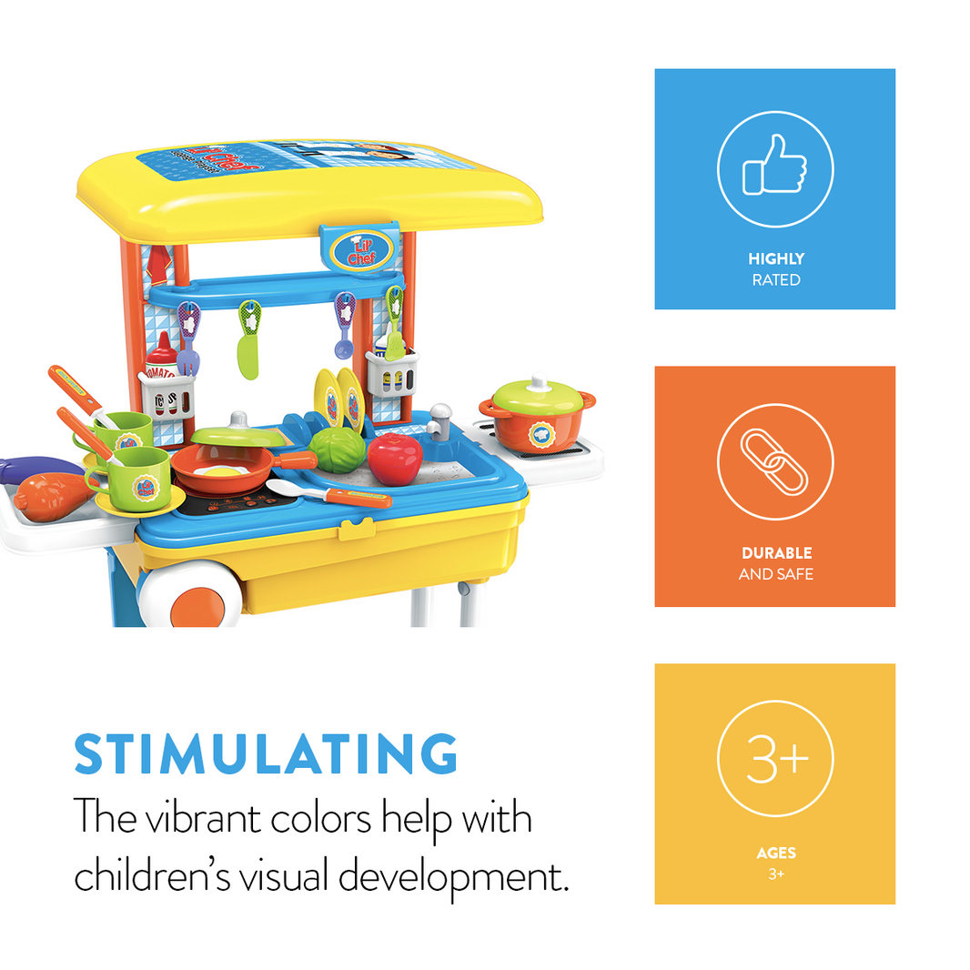 Ensemble de jeu de bagages Lil' Chef (37 pièces)