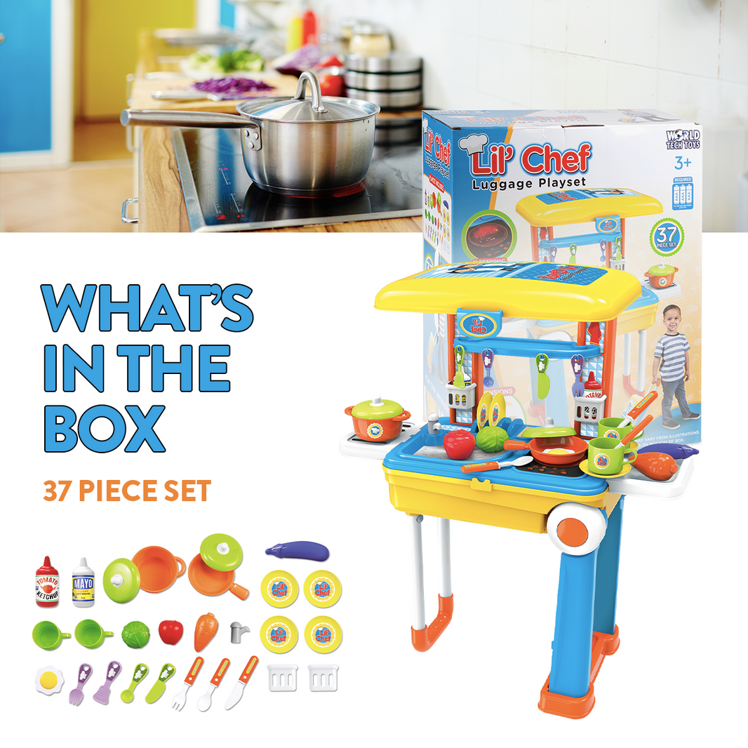 Ensemble de jeu de bagages Lil' Chef (37 pièces)