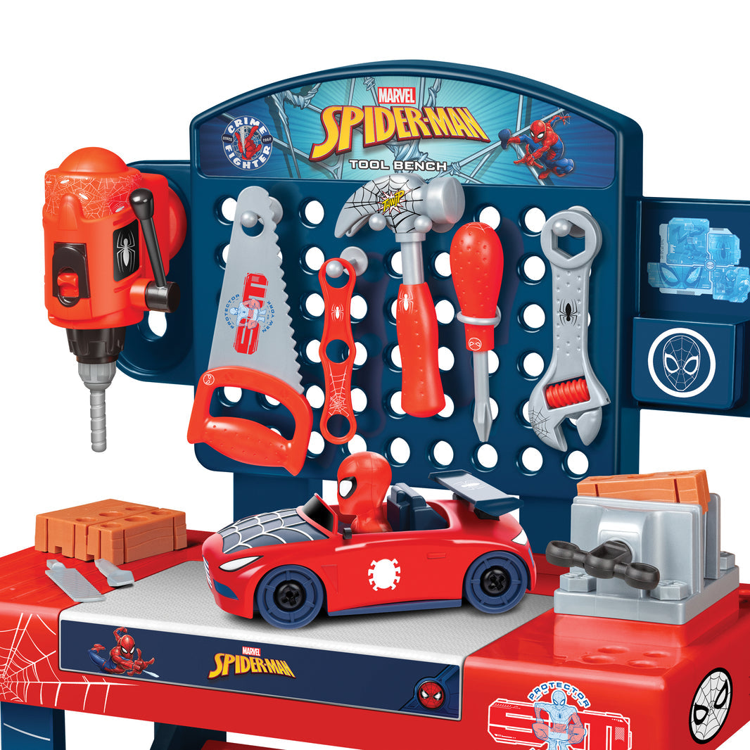その他 take Spider-Man Tool Bench Playset with Take Apart Car (55 Pieces)
