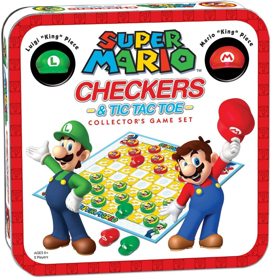 Super Mario™ Checkers & Tic Tac Toe Collector's Game Set (tin)