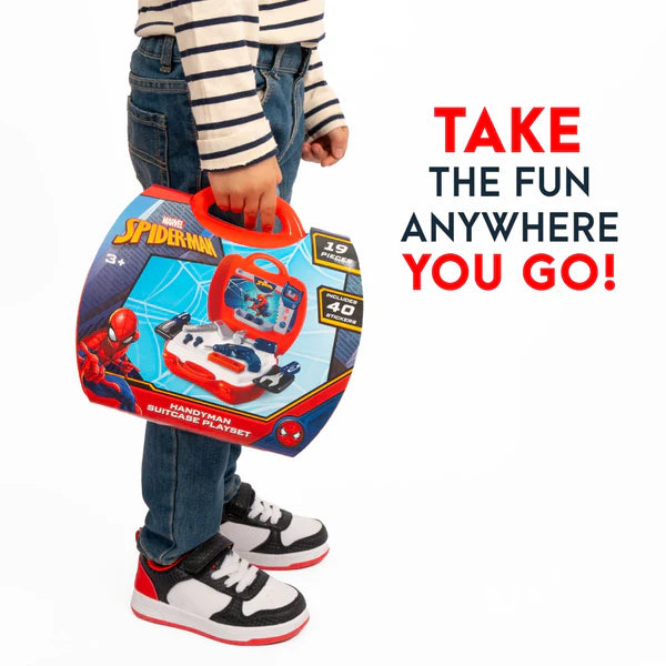 Spider-Man Handyman Suitcase 19 Piece Tool Set