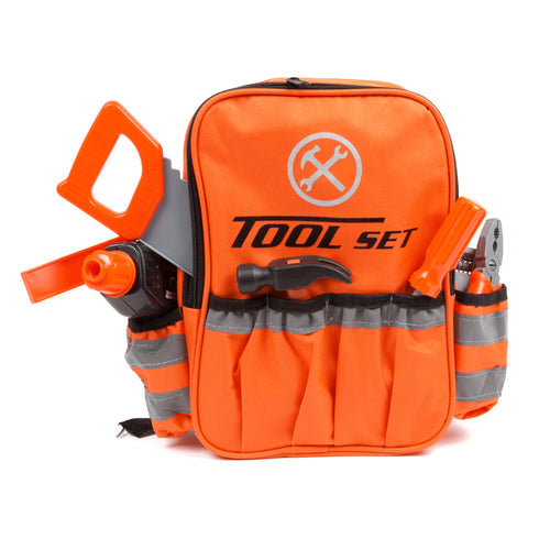 Big Boy's Workshop 28-Piece Tool Backpack Playset