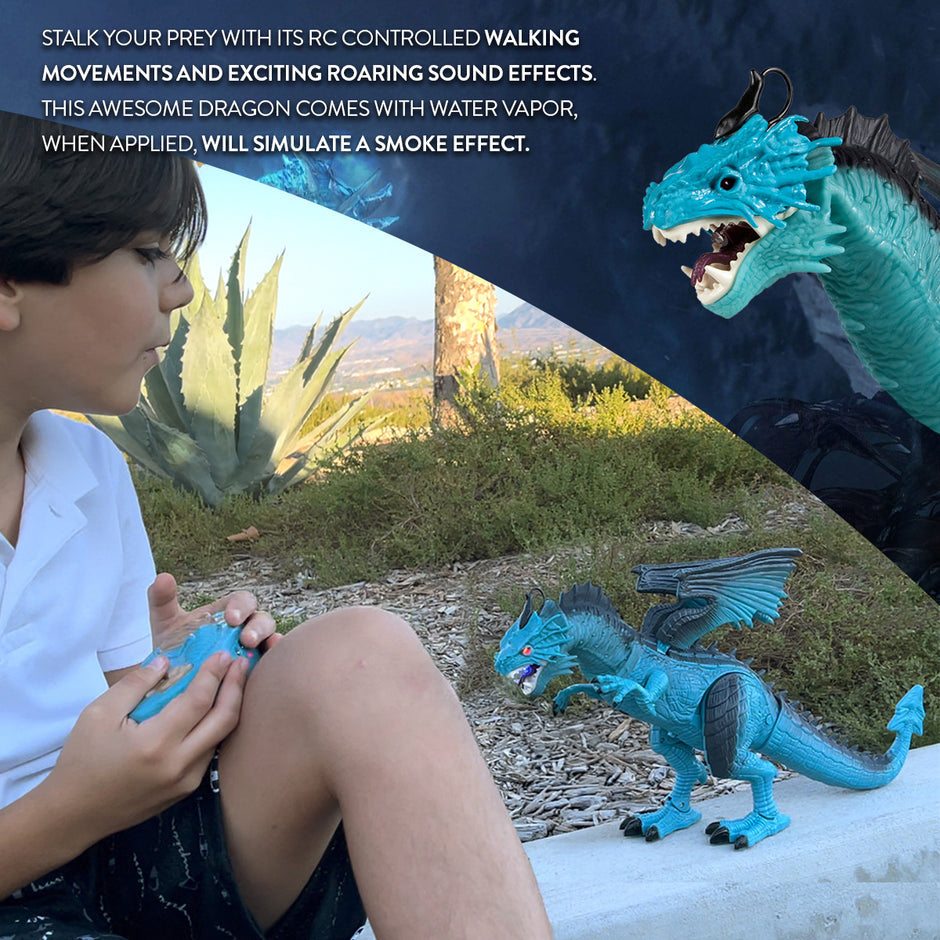 Monster World Blue RC Dragon