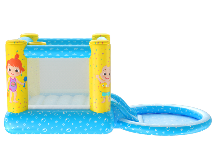 CoComelon Jump N' Slide Bouncer House W Pool (Includes Electric Air Pump)