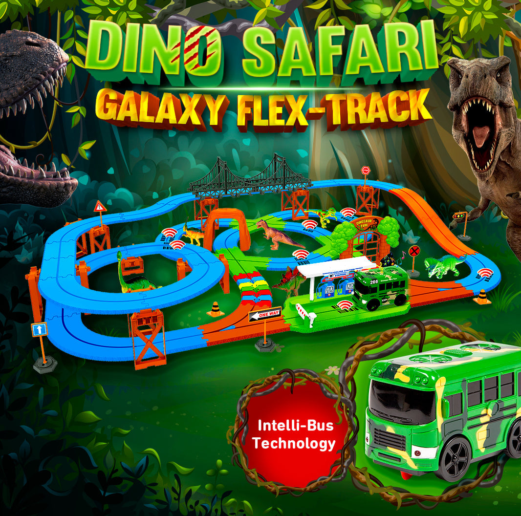Dino Safari Galaxy Flex-Track (115 Piece)