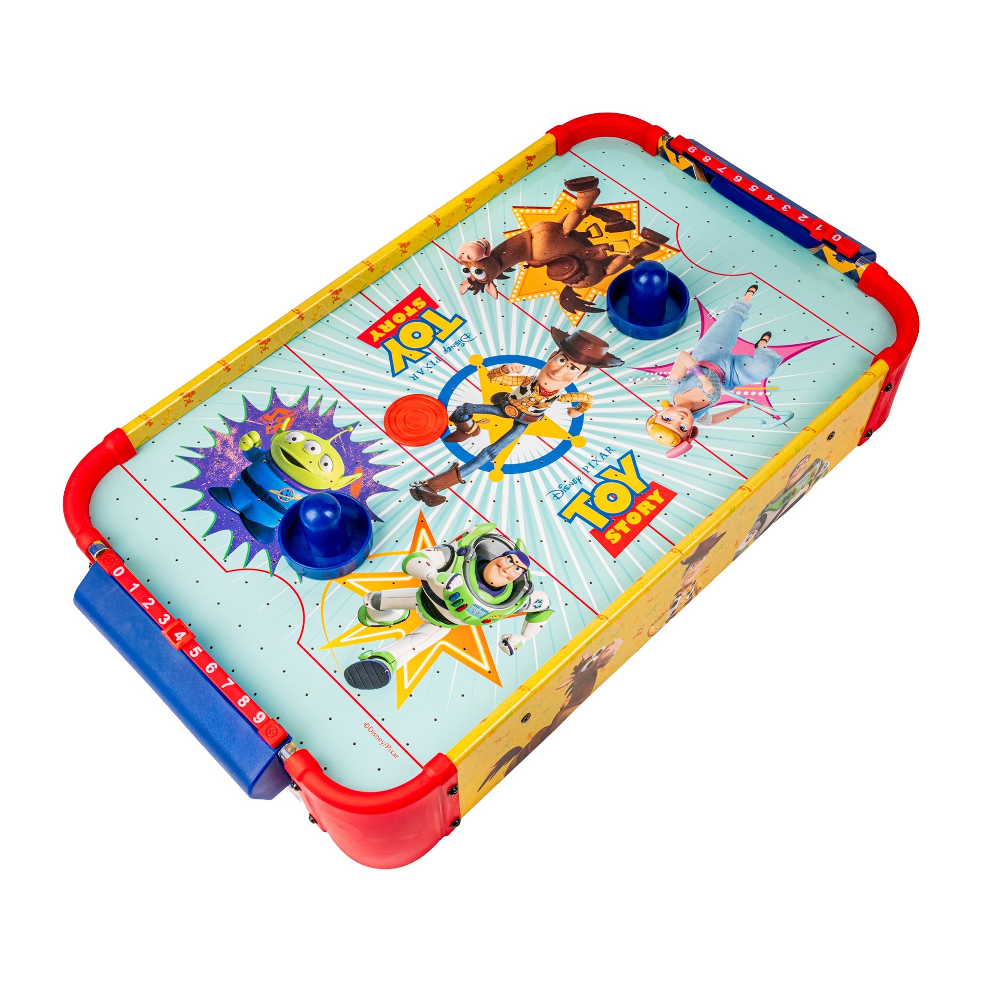 Toy Story Wooden Tabletop Air Hockey - Woody and Buzz Lightyear