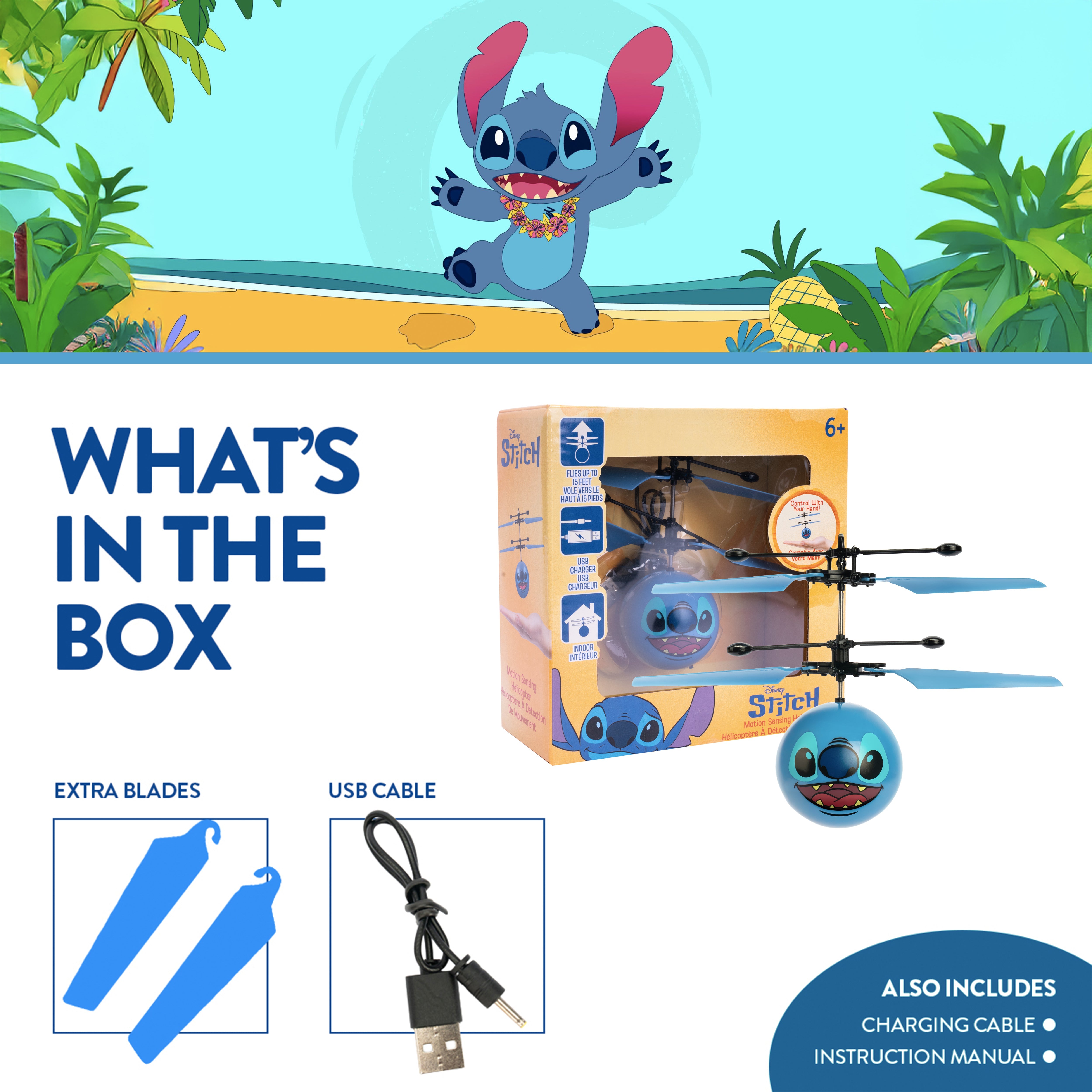 Stitch Flying Heli Ball