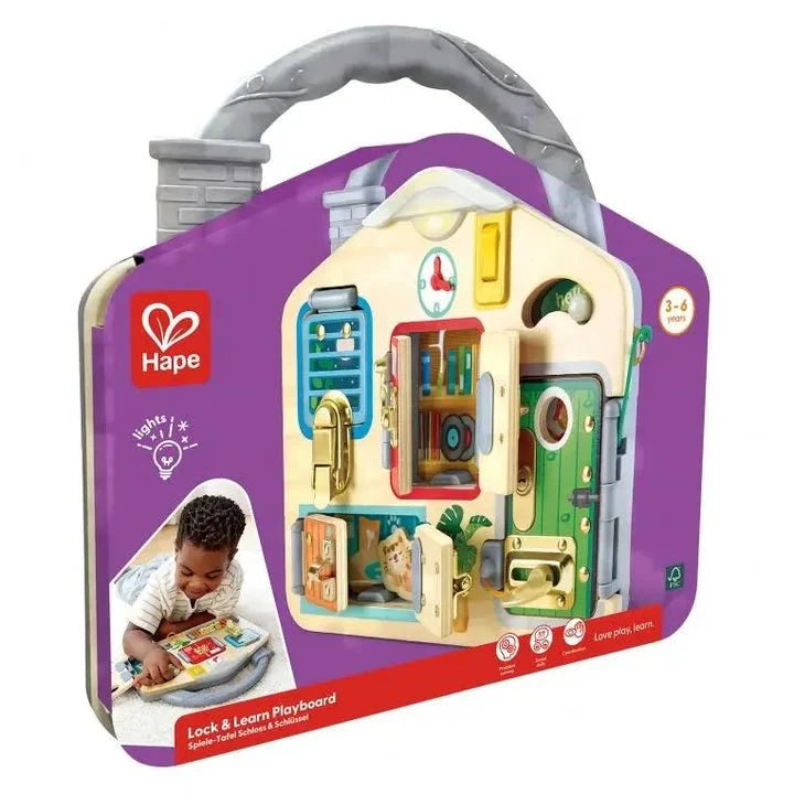LOCK & LEARN PLAYBOARD – HAPE