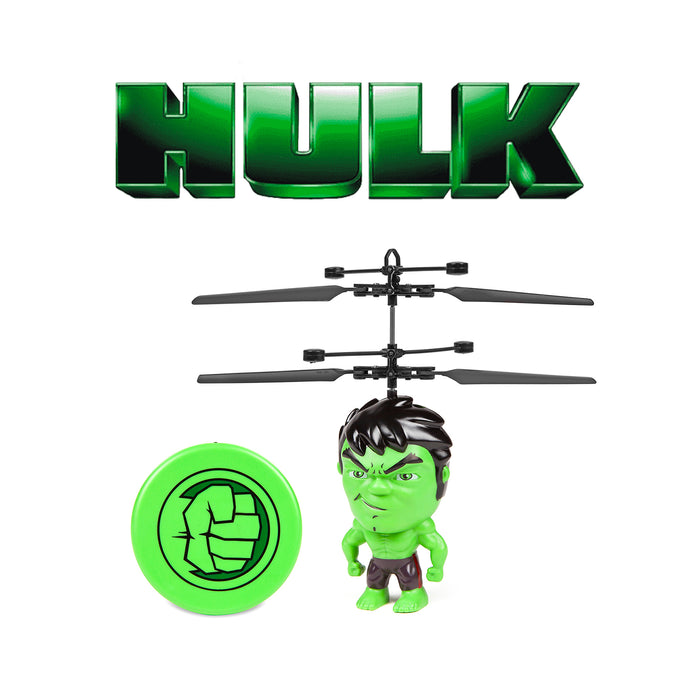 Marvel Licensed Hulk 3.5 Inch Flying Figure IR UFO Big Head Helicopter