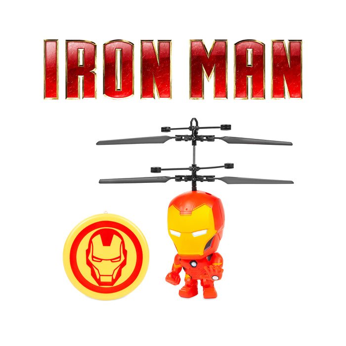 Marvel Licensed Iron Man 3.5 Inch Flying Figure IR UFO Big Head Helicopter