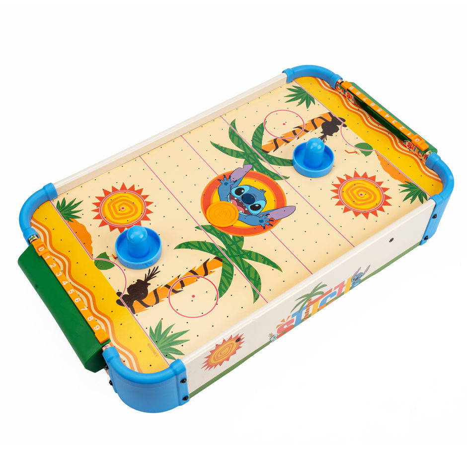 Disney Stitch Wooden Electronic Tabletop Air Hockey Table