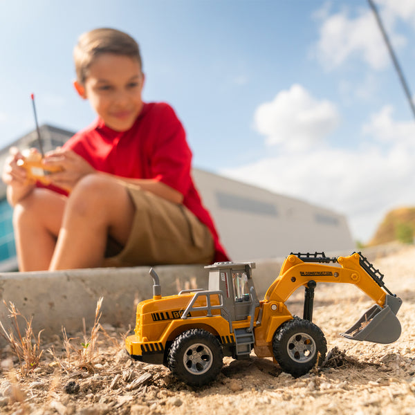 Big Kid's Construction RC Excavator Wheel Loader [1:30]