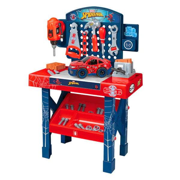 SpiderMan Tool Bench Playset with Take Apart Car (84 Pieces)