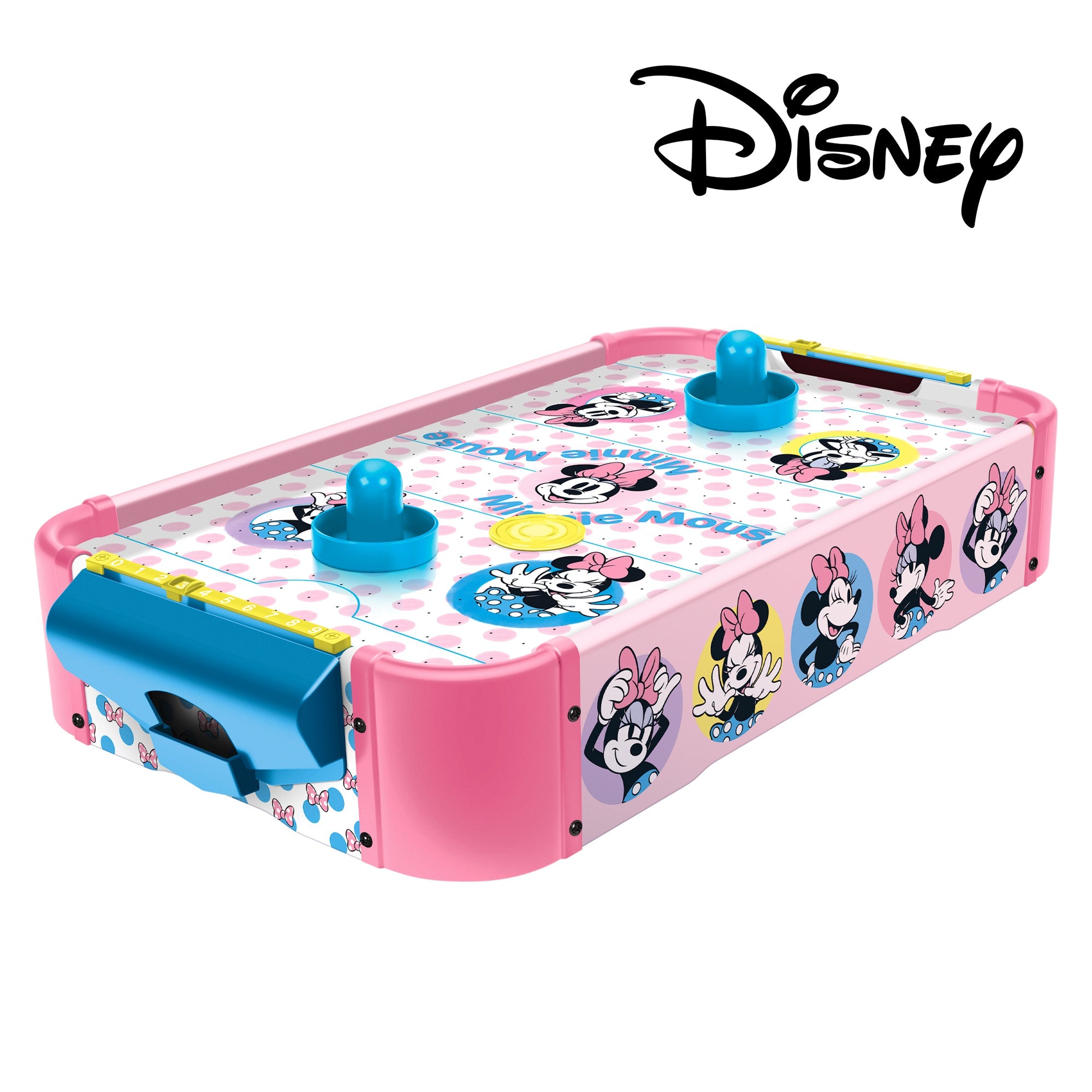 Minnie Mouse Wooden Tabletop Air Hockey