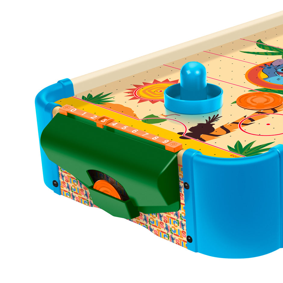Disney Stitch Wooden Electronic Tabletop Air Hockey Table