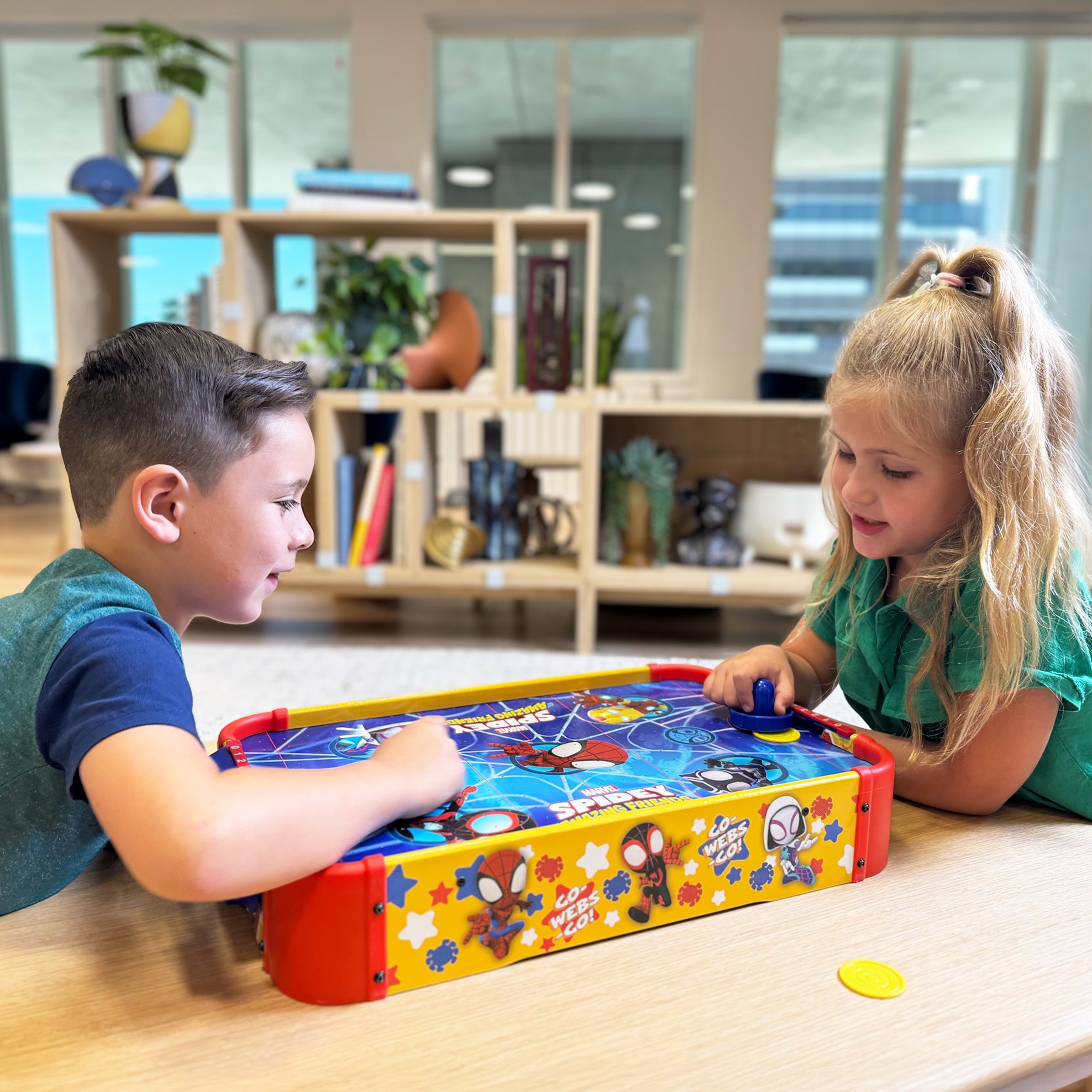 Spidey and His Amazing Friends Wooden Electronic Air Hockey Table