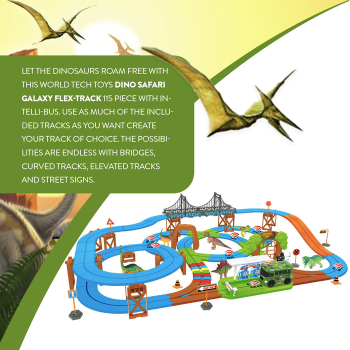 Dino Safari Galaxy Flex-Track (115 Piece)