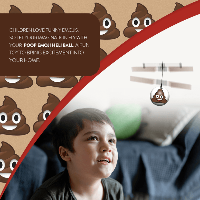 World Tech Toys Emoji Poop IR UFO Heli Ball