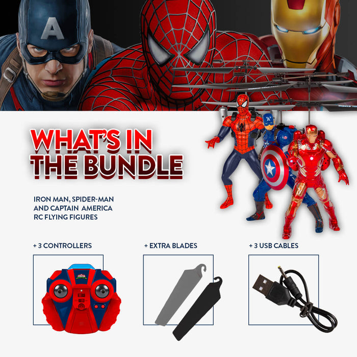 Marvel Flying Figures Bundle - 3 pack