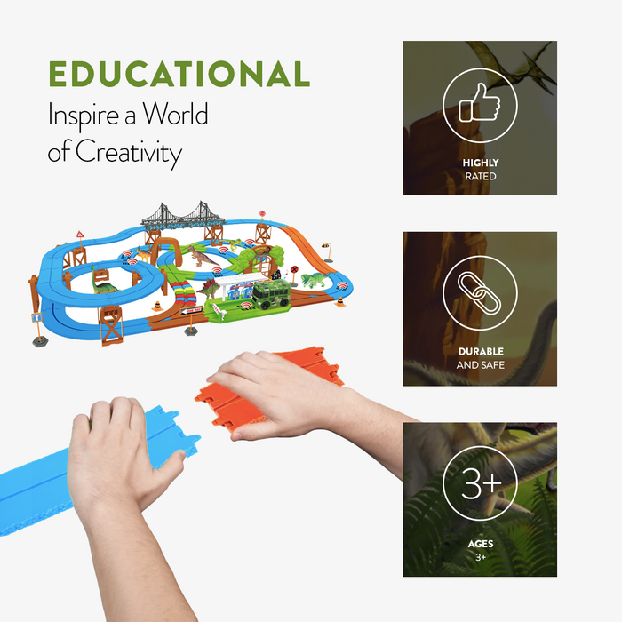 Dino Safari Galaxy Flex-Track (115 Piece)