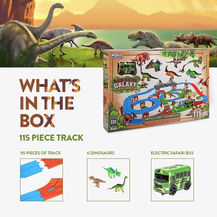 Dino Safari Galaxy Flex-Track (115 Piece)