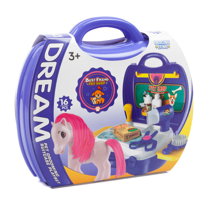 Furry Friends Kids Suitcase Playset