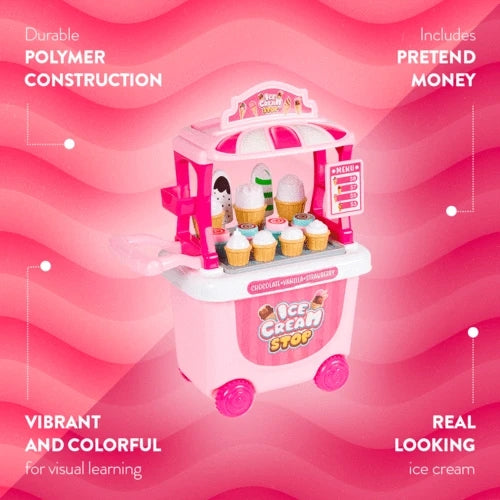 Ensemble de jeu chariot de crème glacée