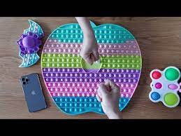 Jumbo Apple Pop It Board Game