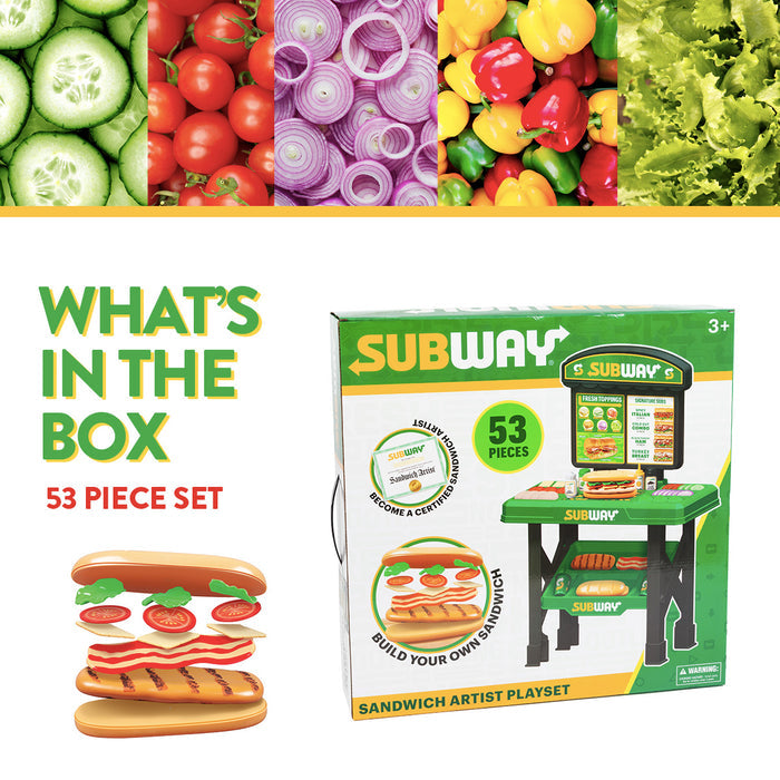 Subway Sandwich Artist 53 Piece Playset