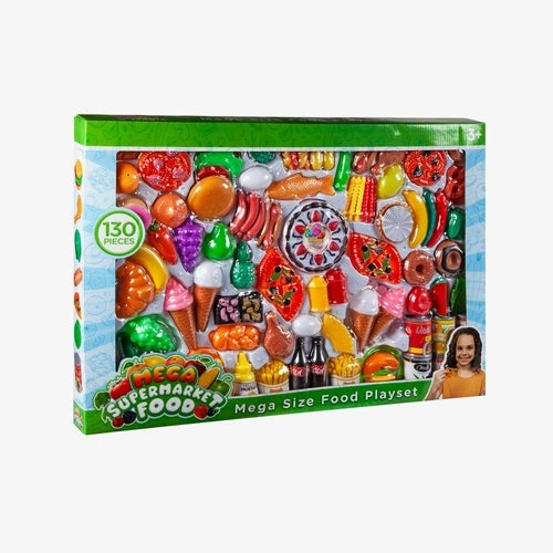 Kids Assorted Food Playset [130 Piece]