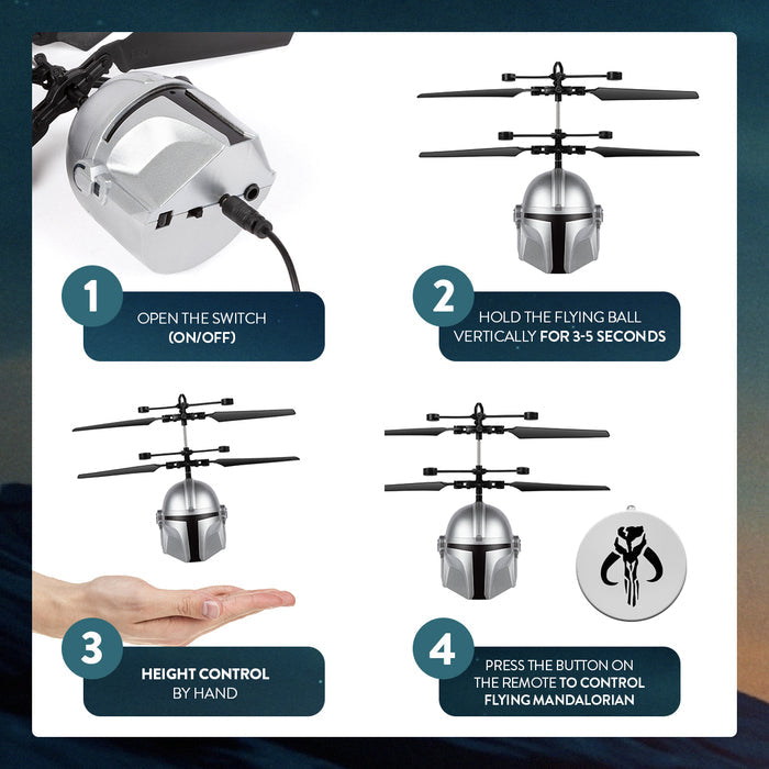 Star Wars Helmet Sculpted Head UFO Helicopter