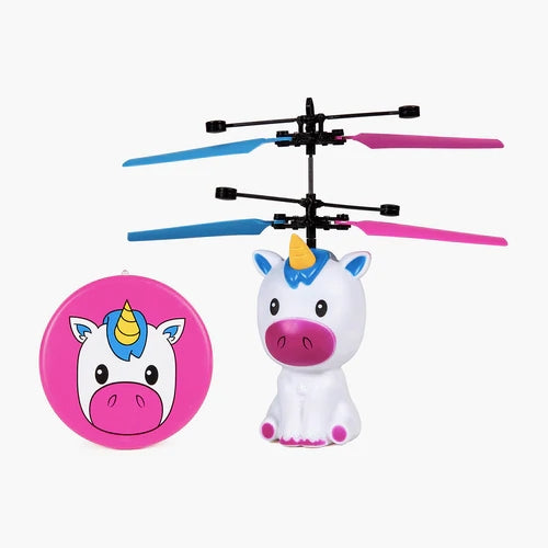 World Tech Toys Unicorn 3.5 Inch Flying Figure UFO Big Head Helicopter